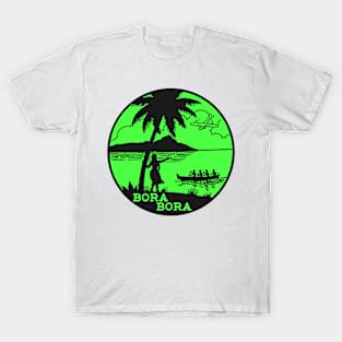 BORA BORA VINTAGE TRAVEL FRENCH POLYNESIA SCUBA DIVING SOUTH PACIFIC T-Shirt